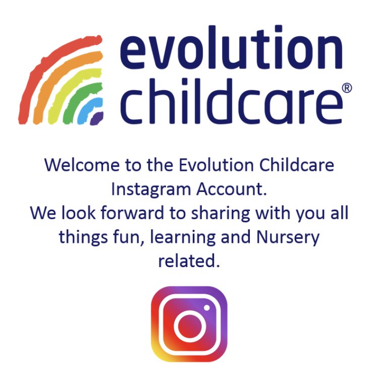 It’s official! Our Instagram page is up &amp; running. Please pop over &amp; give us a follow @evolutionchildcare. We look to filling your feed with all things Nursery &amp; Childcare related. Have a great day! #childcare #earlyyears #childcareprovider #cheshire #warrington #learning #fun
