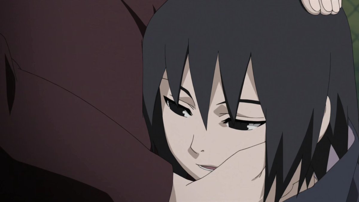 Then Mikoto was pregnant with his 2nd son. Itachi wants to have a little brother. *Look how pretty Mama Uchiha is