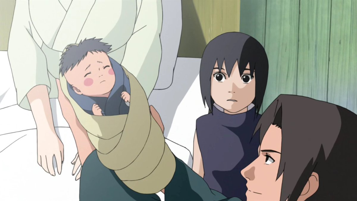 Fugaku was so happy when Sasuke was born. He even asked the 3rd's blessing if he can name his second son after his father.