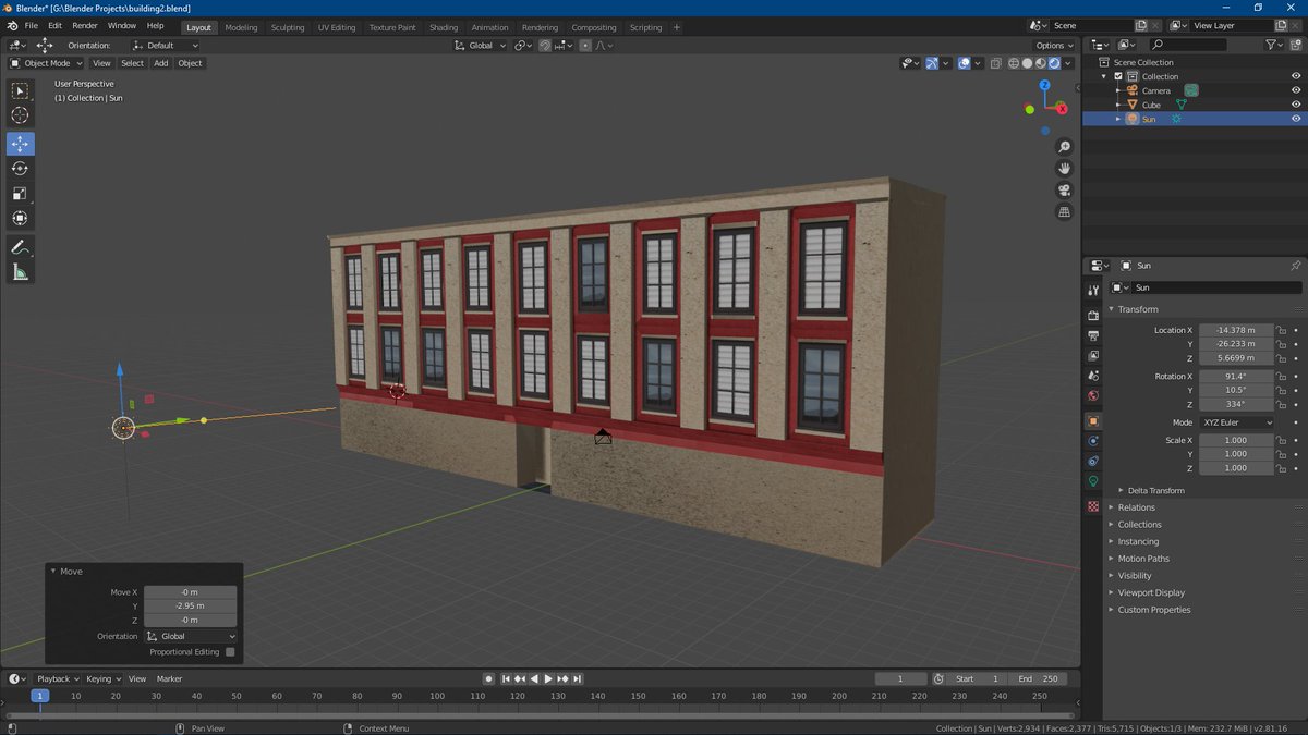The work continues with a second new building. ;)

#blender #gamedev #3dmodeling #building #CoronaVirus #StayHome #Greece #gamedev