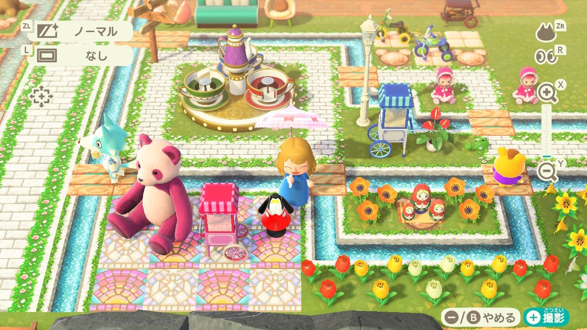 あつ森 マイデザイン 遊園地