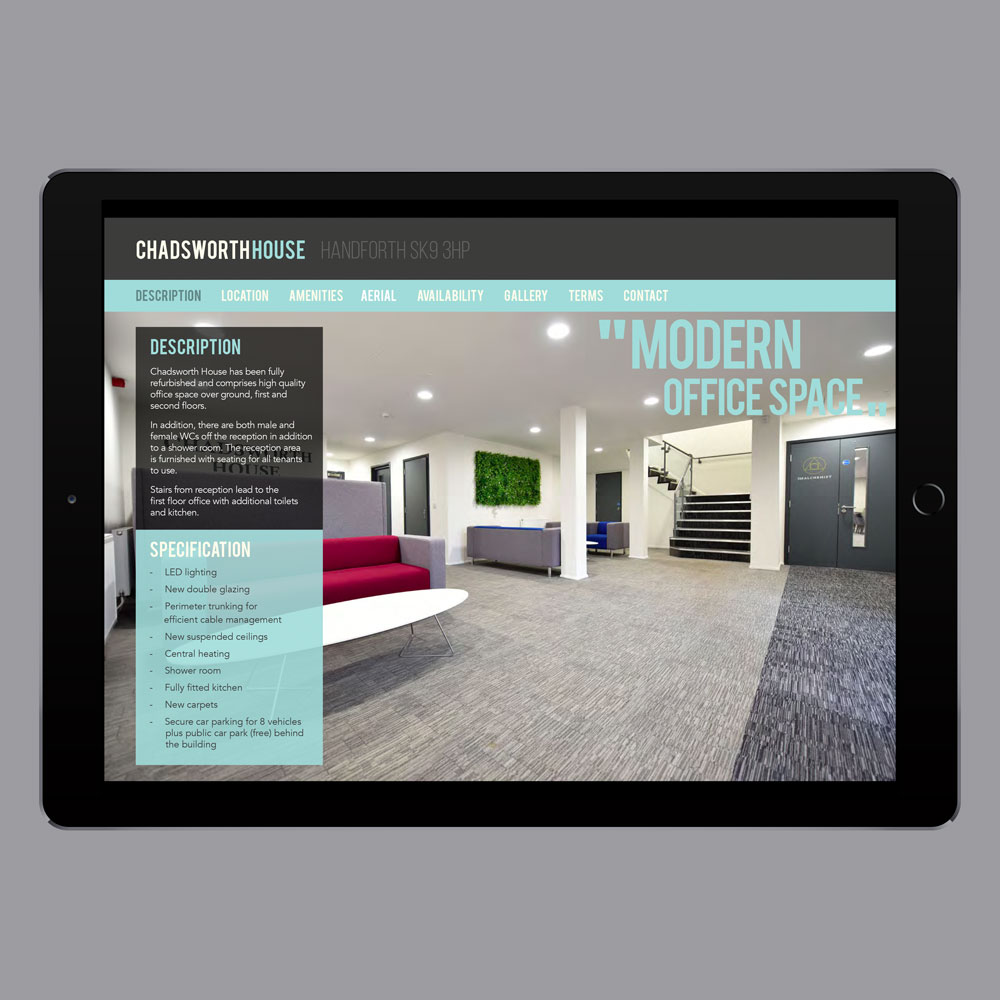 WeAreBlaze's tweet image. On behalf of Quorum Estates &amp;amp; agents @CanningONeill &amp;amp; @willsillprop we've recently updated the brochure for Chadsworth House - a modern, refurbished office situated in #Handforth promoting the new availability (3,322 sq ft) offering excellent specification #propertymarketing