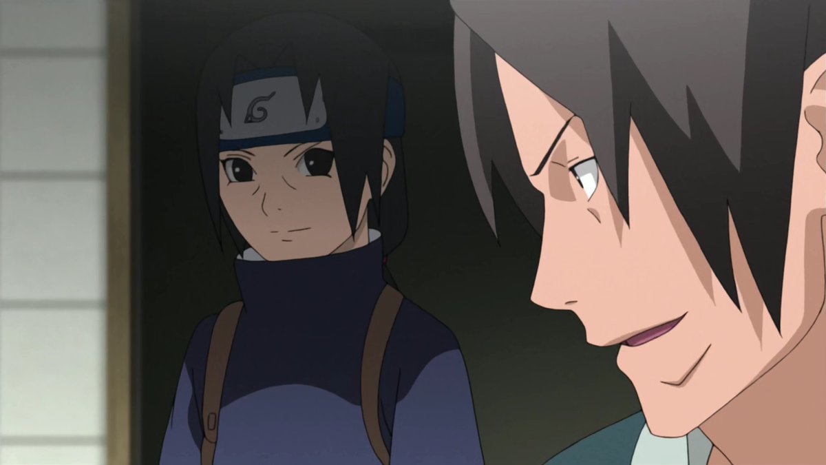 Itachi awakened his sharingan @ 8. Fugaku was proud and told him how powerful their clan is, however, Itachi isn't, his friend died that led him to awaken his sharingan.