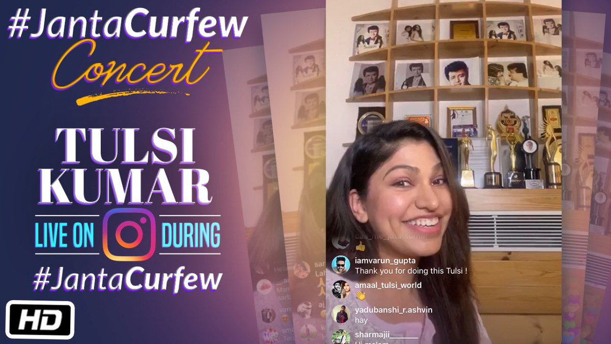 TulsikumarTK's tweet photo. While observing #JantaCurfew, when the whole nation was indoors in order to be safe &amp; sound, during this time of corona virus pandemic, I went live on my Instagram with #JantaCurfewConcert to commemorate a melodious evening with you.
Visit: https://t.co/LQu0hpceKk
#TulsiKumar https://t.co/AIzgv4Mhp9