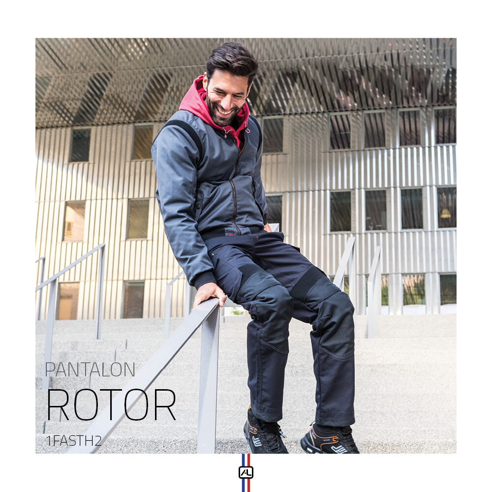 Pour un mix and match dynamique tournez vous vers le pantalon ROTOR 1FASTH2 de la gamme HIGH TECH, une collection à la pointe de l'innovation.

#vetementdetravail #pantalon #lafont #workin #lafontworkin #hightech #mannequinhomme #vetementhomme