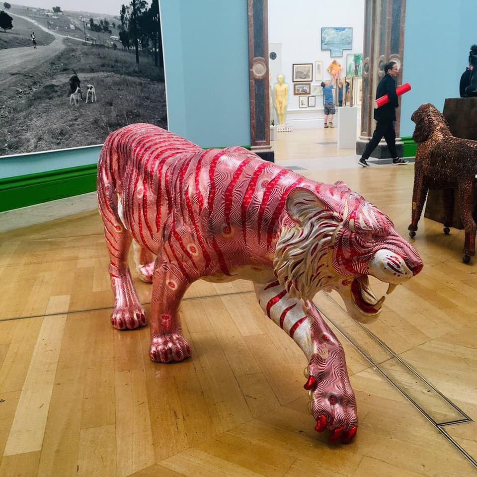 Tunnocks Wrapper ,M+S Chocolate Tea Cake Tiger Sculptor David Mach