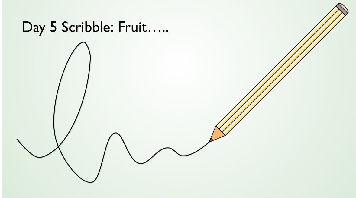 prithb's tweet image. Hey everyone Happy Monday! If you fancy scribbling today- Todays task is to draw fruit. It might be a single piece or a few pieces arranged in a way that you find interesting.  Feel free to add some colour if you have any pencil crayons lying around. Enjoy! #scribblers #wellbeing