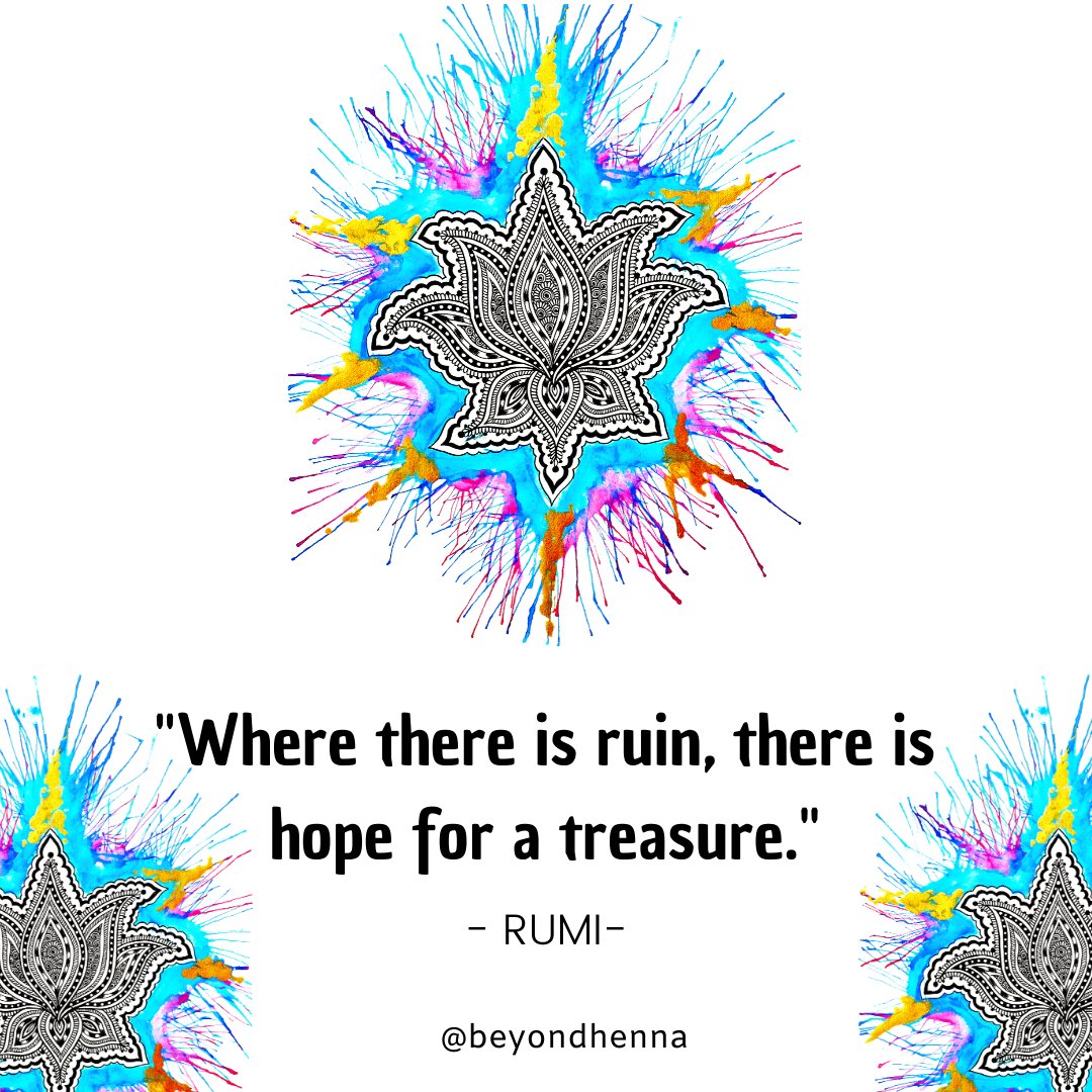 Let this time not be wasted. Go within. Reflect. Heal. Realign. Reset. It might be difficult to see right now, but this time is a gift.

Sending love, light and peace to the whole of humanity right now. We are one. We are together. And we’ve got this.🙏🏽💛 #BeyondHenna #Rumi