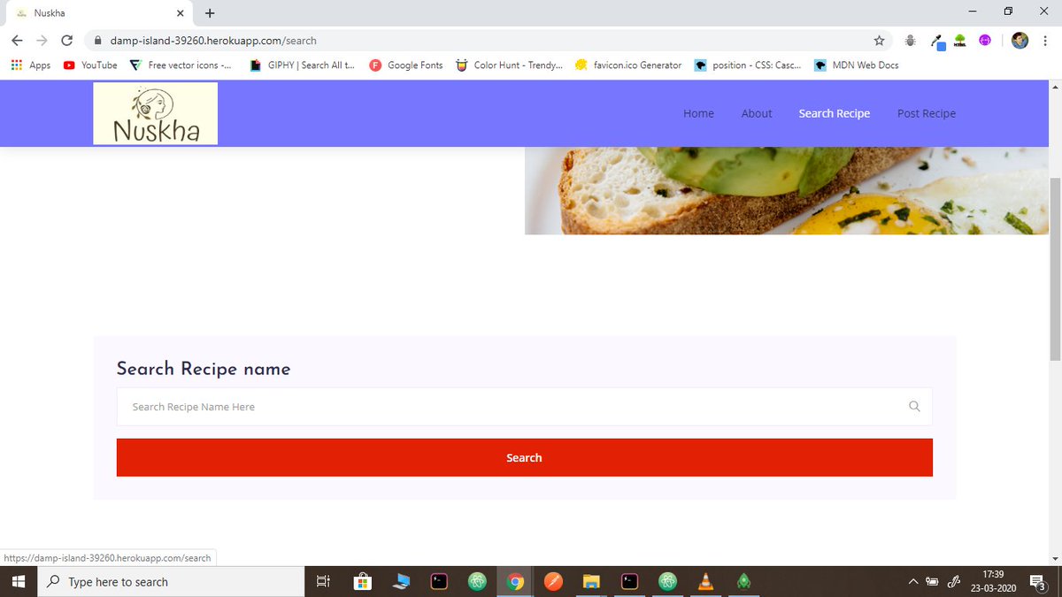 deepakNegiWeb's tweet image. Thankyou @yu_angela for making an amazing web development course. Because of you i have been able to create a Recipe website and also an RESTful API for recipe.
I am so glad to learn from you and able to make complete Front-end and Back-end  Website.
Thankyou So much @yu_angela.