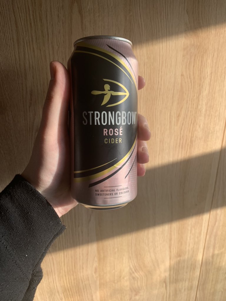 Comprehensive Can Review #1:I wasn’t expecting much from Strongbow’s latest offering, but it has a light apple taste and is gonna taste all the sweeter once we’ve been granted our freedom in the summertime. 5.5/10.