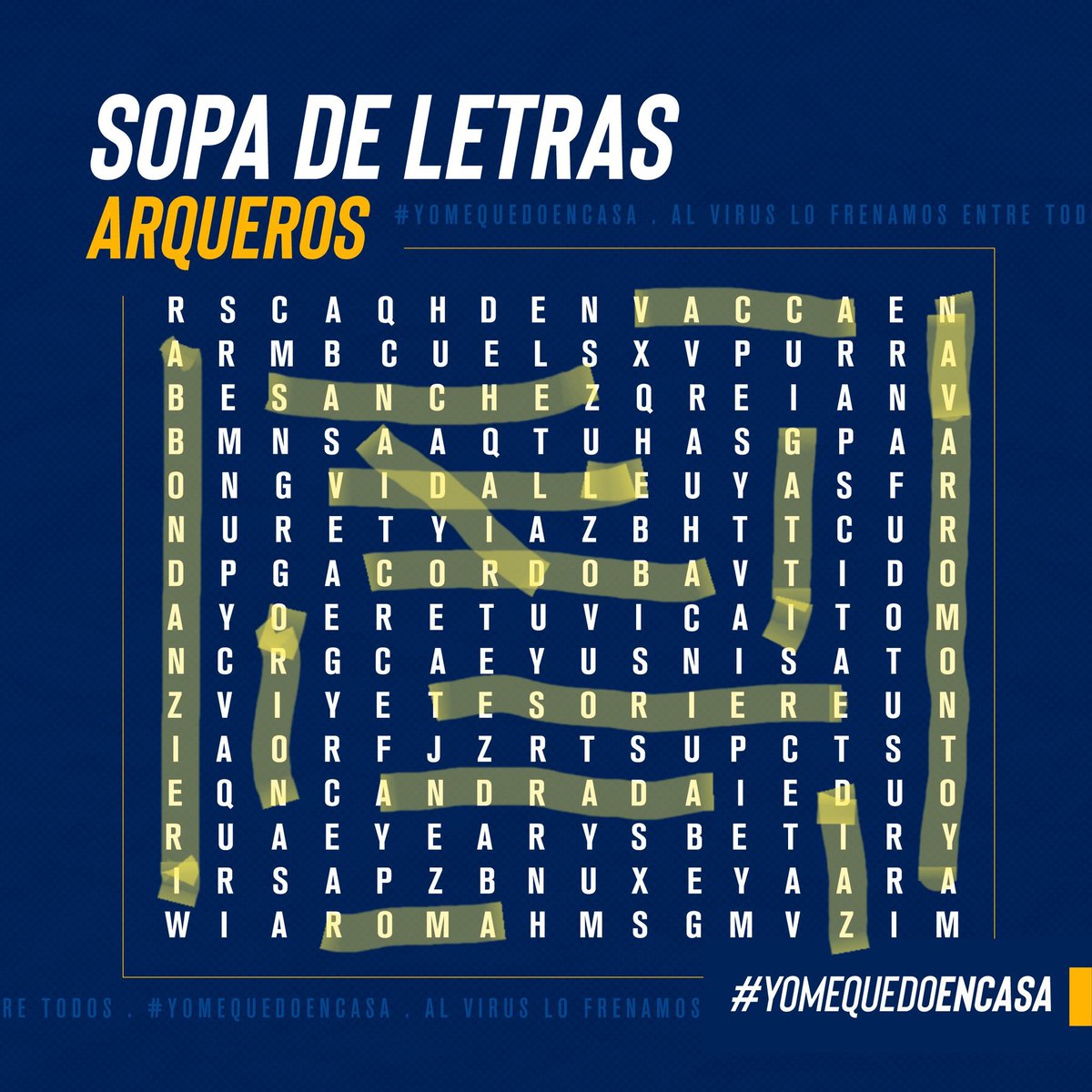 Boca Juniors En Esta Cuarentena Te Proponemos Una Sopa De Letras Xeneize Para Entretenerte Mientras Cumplis Con La Responsabilidad De Quedarte En Casa Busca 12 Arqueros De Boca Y Desafia Boca Juniors En Esta Cuarentena Te Proponemos Una Sopa De Letras Xeneize Para Entretenerte Mientras Cumplis Con La Responsabilidad De Quedarte En Casa Busca 12 Arqueros De Boca Y Desafia