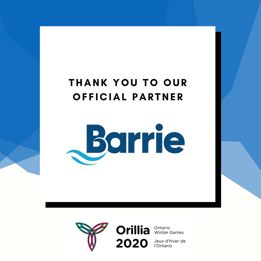 We are grateful for the support from the <a href="/cityofbarrie/">The City of Barrie</a> during the Orillia 2020 Ontario Winter Games. Throughout the planning phase, and during the Games, the <a href="/cityofbarrie/">The City of Barrie</a>  staff went above and beyond to ensure the Games ran smoothly. Please join us in thanking them!