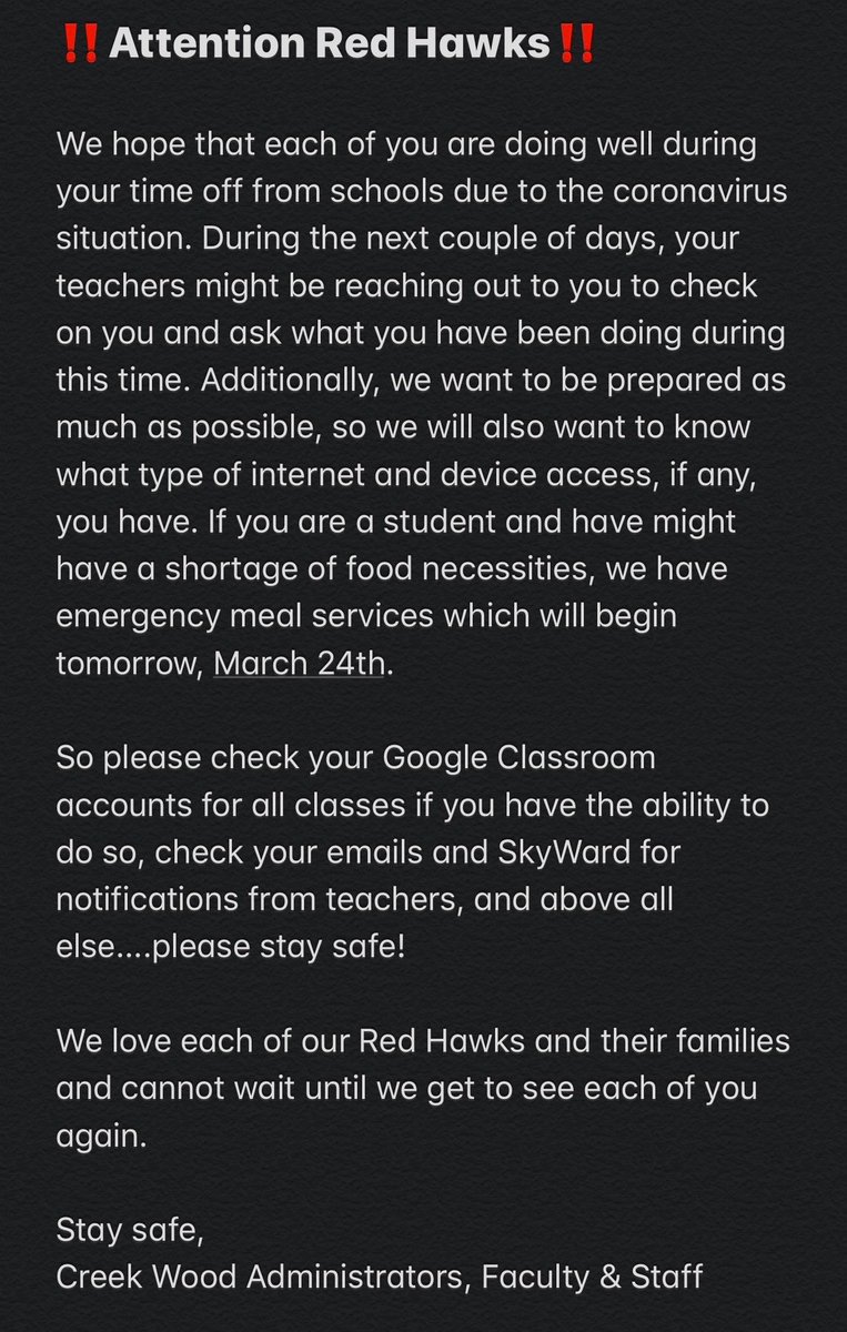 ‼️‼️‼️ALL STUDENTS/PARENTS PLEASE READ ‼️‼️‼️
