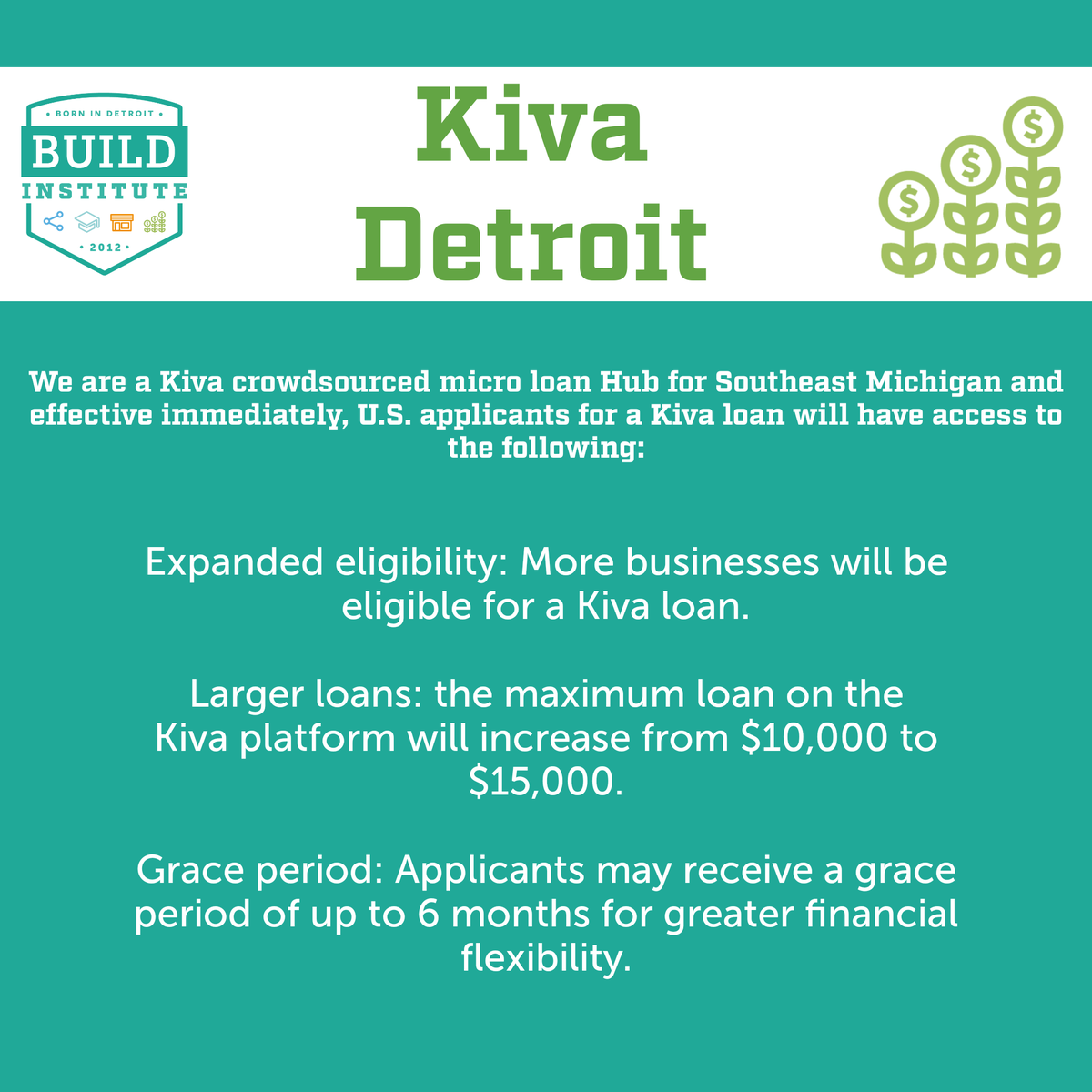 StartWithBuild's tweet image. Kiva is offering 0% interest loans up to $15,000. Businesses can apply at kiva.org/borrow #StartWithBuild