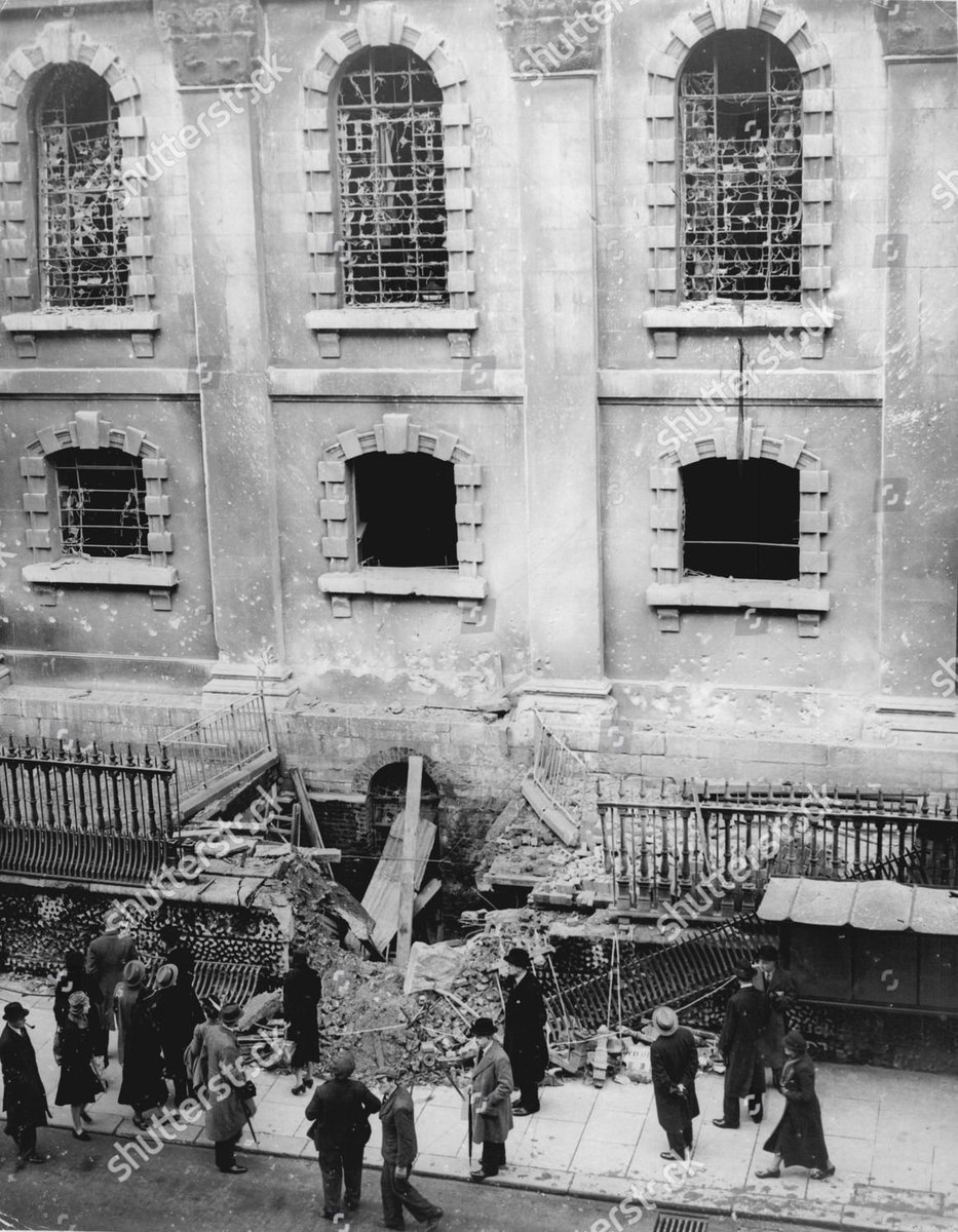 The thing is, we HAD stained glass. It all went when a Luftwaffe bomb went off on Duncannon Street on 12 October 1940, immediately south of the church. (Red dot on right top on the blitz bomb map)