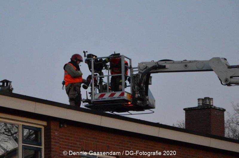 Schoorsteenbrand blijkt schitterende zon op schoorsteenkap #Veendam #Schoorsteenbrand #112..