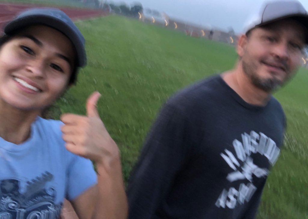 CyLakesSoftball's tweet image. Posting a few days late, but here is some of our CFISD Virtual Fun Run: Senior- Layla Lynch &amp;amp; Her dad and Coach Taylor &amp;amp; her daughter. Social distancing and staying healthy. Missing our kiddos! #CFISDFunRun #VirtualFunRun #SpartanPride #SpartanFamily 🏃‍♀️🌧🥎