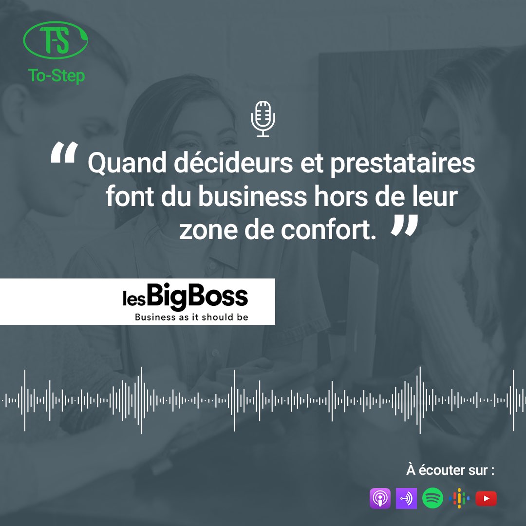 ToStepFR's tweet image. 🎙Épisode du podcast To-Step, avec Hervé Bloch fondateur &amp;amp; CEO @Les_BigBoss !

Lien de l'épisode : lnkd.in/dkEMYDc

Bonne écoute!
