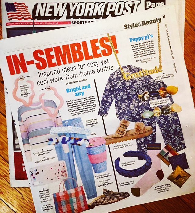 JohannahMasters's tweet photo. #WFH Fashion 👚💻 in today’s @nypost and online (link in bio) https://t.co/h2t0Jr23CJ