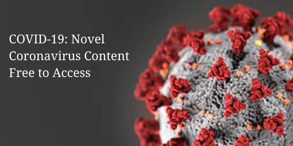 As the #COVID19 crisis escalates we remain committed to ensuring all relevant research is available to those who are at the forefront of research into mitigating its impact. Find out more: bit.ly/3aeDXOW

#AcademicTwitter #AcademicPublishing