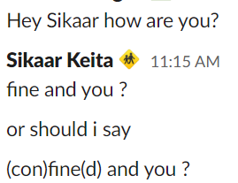 First side effect after too many days of quarantine : humor getting worse ...