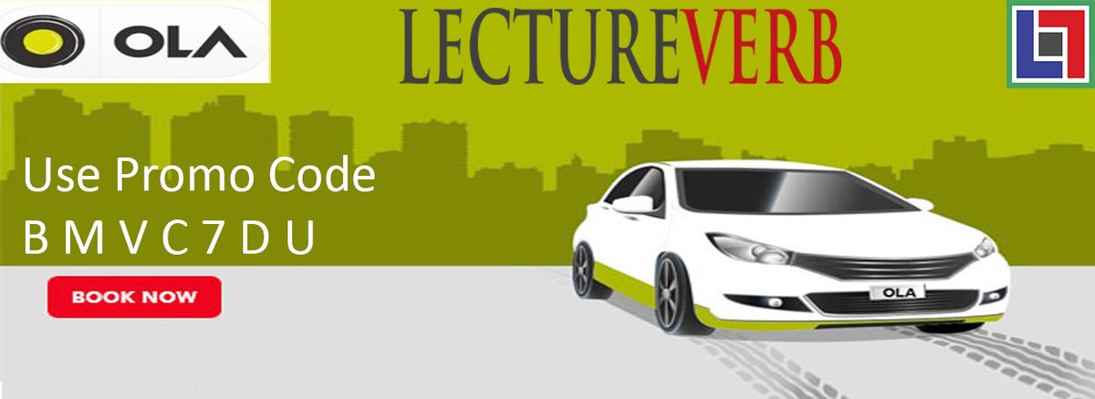 Hey, guys download Lecture verb App and get free rides from OLA! use Lecture verb promo CODE  B M V C 7 D U
hello.ola.app/refer/?referra…

Download Lecture verb App for long-distance learning
play.google.com/store/apps/det…

#students #education #school #college #university #student #teachers