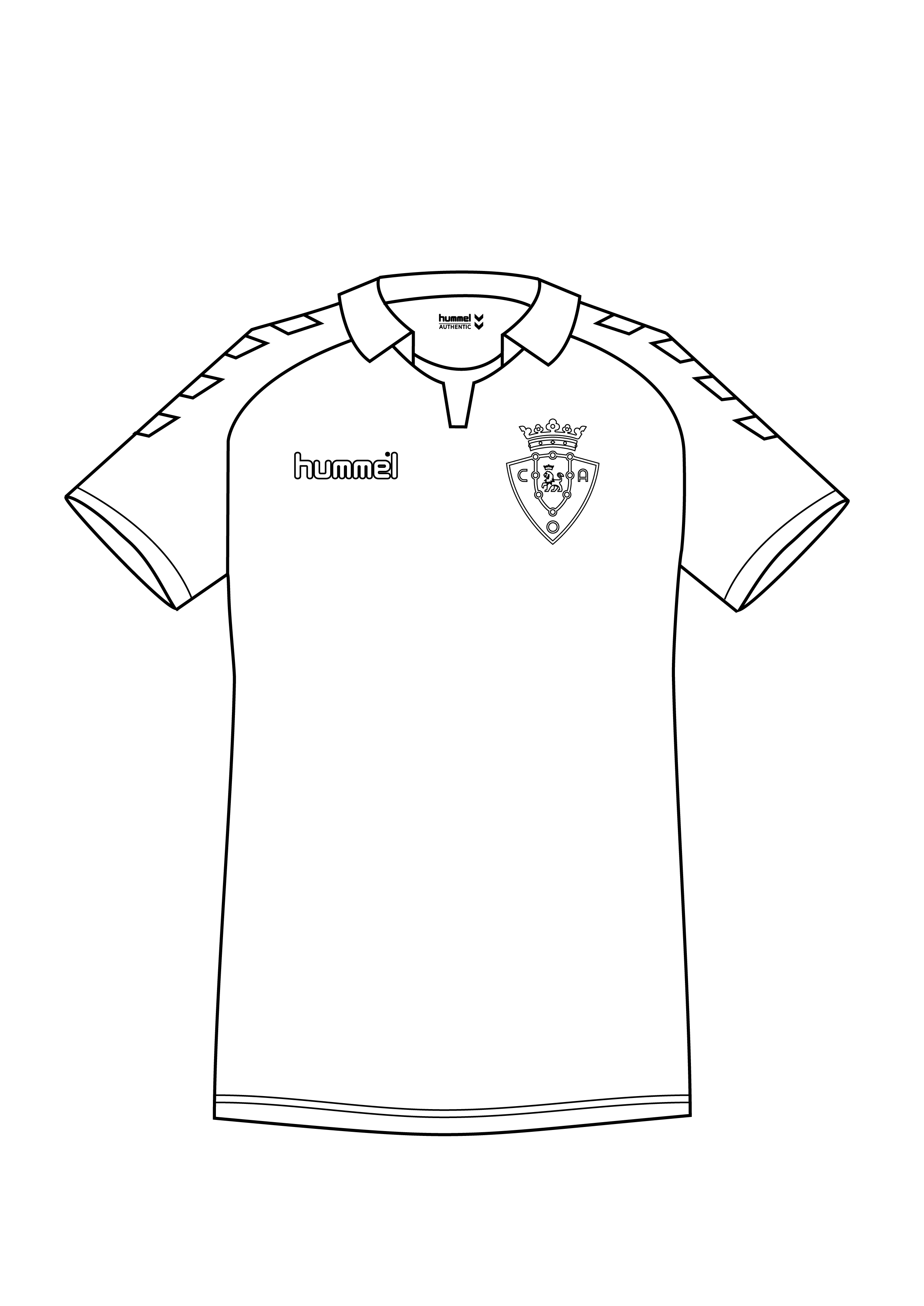 C. A. OSASUNA on Twitter: "👦👧 Ahí va nuestra camiseta para que puedan pintarla lo peques! 👉 Recuerda, cuelga las fotos de los dibujos con lema y en unos