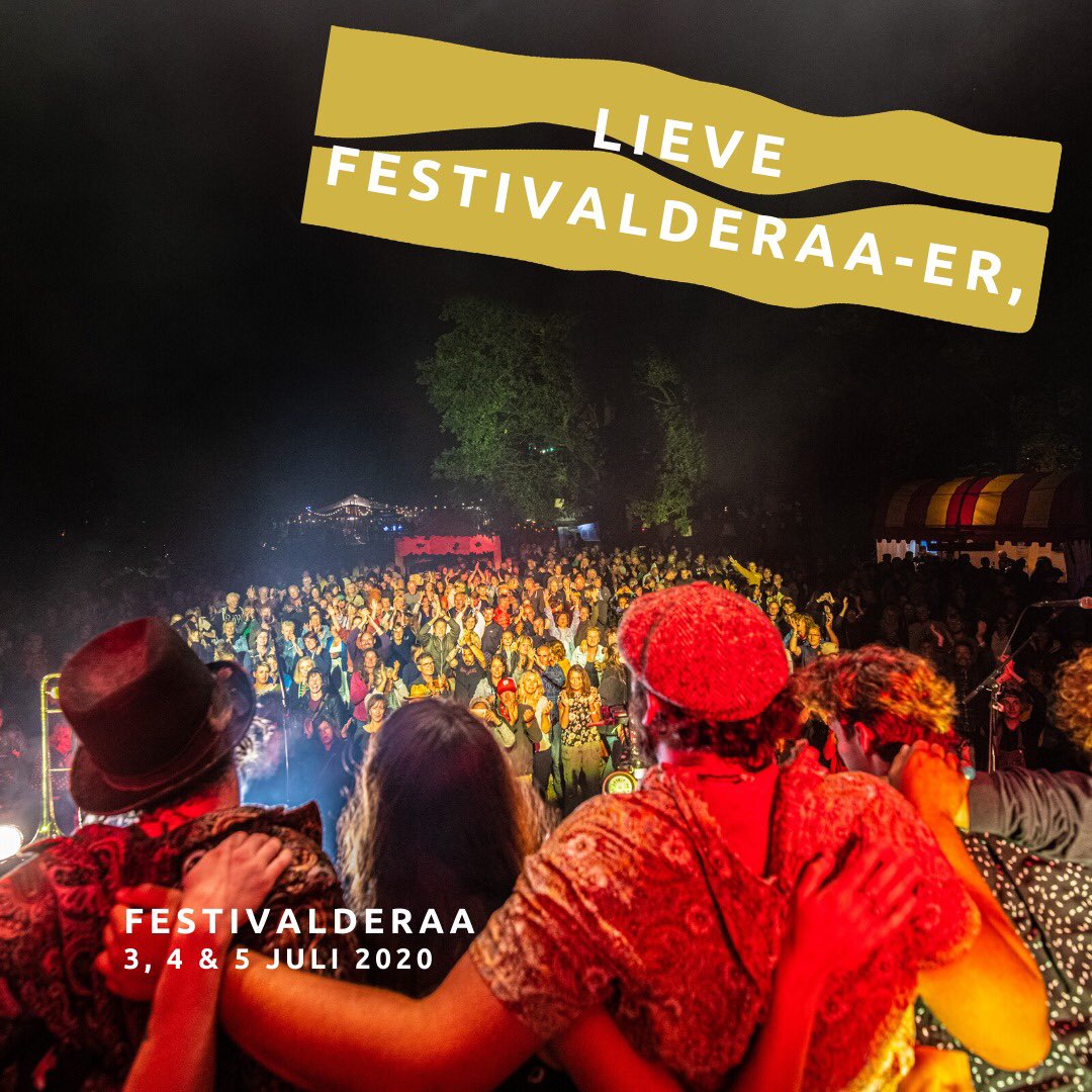 Het Coronavirus houdt Nederland en de wereld en daarmee ook festivalland op dit moment in zijn greep. We volgen de berichtgeving op de voet en hopen dat de jubileumeditie op 3, 4 &amp; 5 juli 2020 door kan gaan. (start kaartverkoop 1 mei) #fingerscrossed 🤞🏼