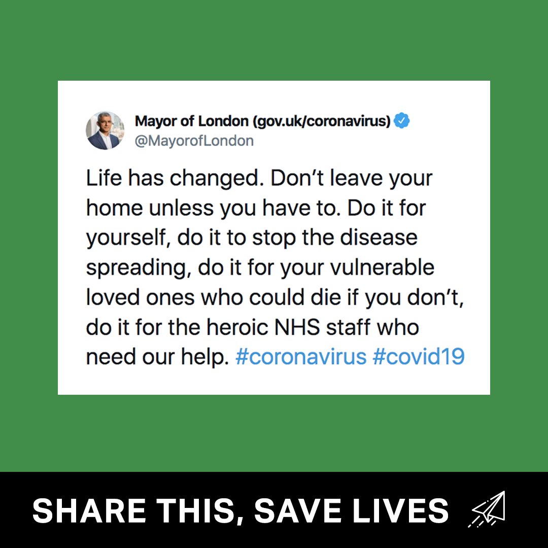 Please share and retreat. Message from: <a href="/MayorofLondon/">Mayor of London, Sadiq Khan</a> <a href="/SadiqKhan/">Sadiq Khan</a>