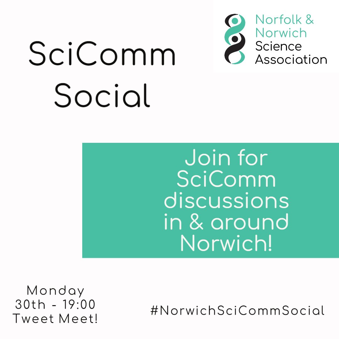 NandNSciAssoc's tweet photo. #NNSAthisWeek
We're not letting #COVID19 stop the #NorwichSciCommSocial completely!
Although we can't meet in person a twitter gathering of people next Monday (30th) evening a from 7pm would be fantastic!
Use #NorwichSciCommSocial and join the conversation!
πππ
β¬οΈβ¬οΈβ¬οΈ https://t.co/qvYjlF2f65