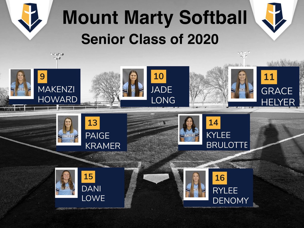 MMULancersSB's tweet photo. Today, we want to recognize our senior class. This group has set the tone for the future. All of the ladies have shown excellence both on the field &amp; in the classroom. We can’t wait to see these student athletes be successful in life. Thank you seniors! https://t.co/wKF64Q86VH