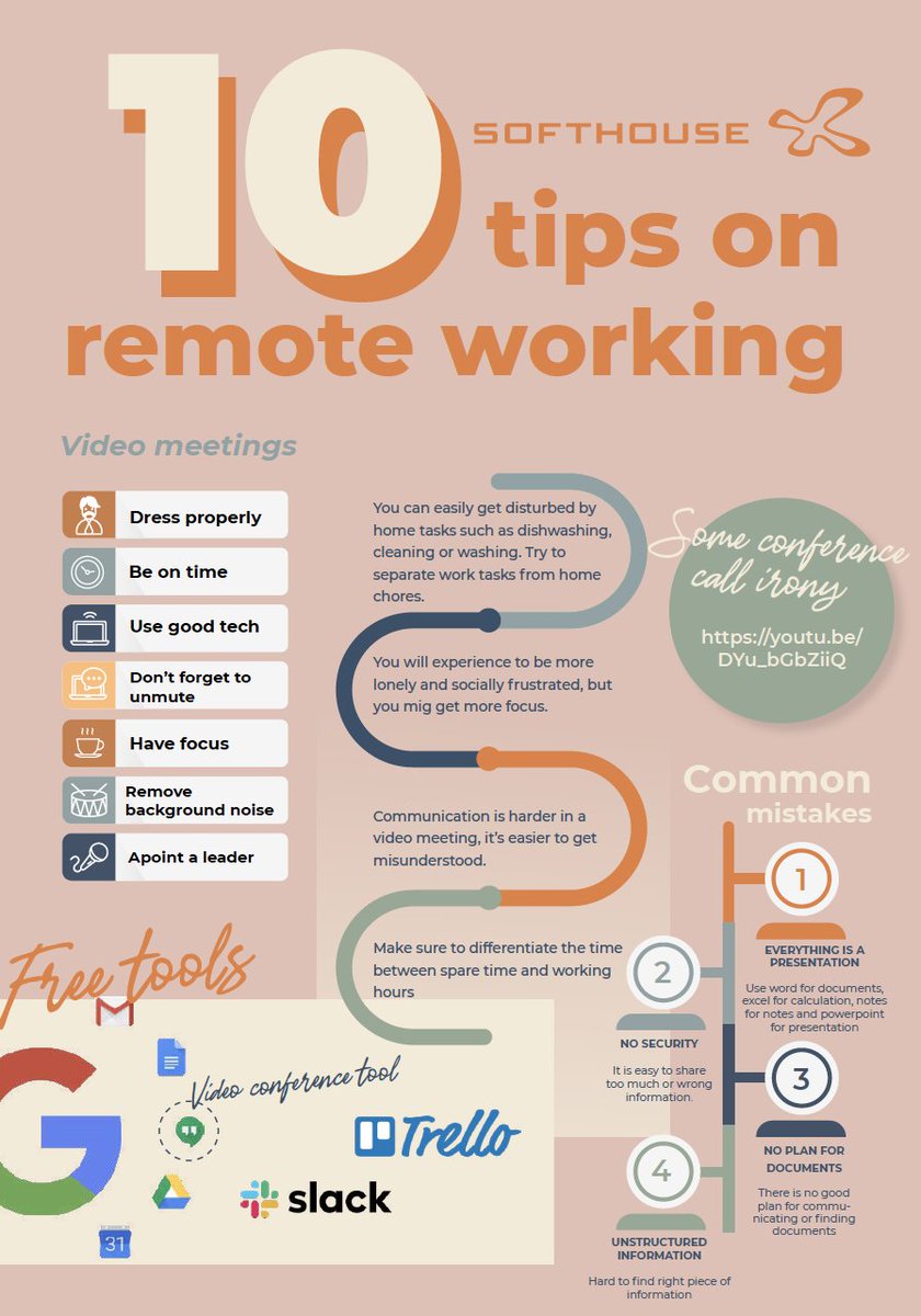 10 tips på hur du kan arbeta remote! Pst! Klicka på bilden för att se alla tips.