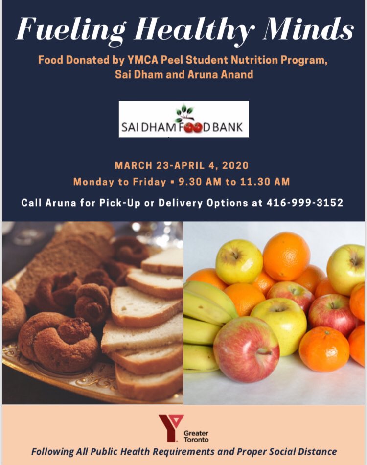 Fueling Healthty Minds - Food donated by YMCA Peel Student Nutrition Program. CALL AHEAD. Please see flyer &amp; mention you’re a student at Glenforest S.S. 
<a href="/jackdotorgGFSS/">jackdotorgGFSS</a> <a href="/GlenforestSS/">Glenforest SS</a>