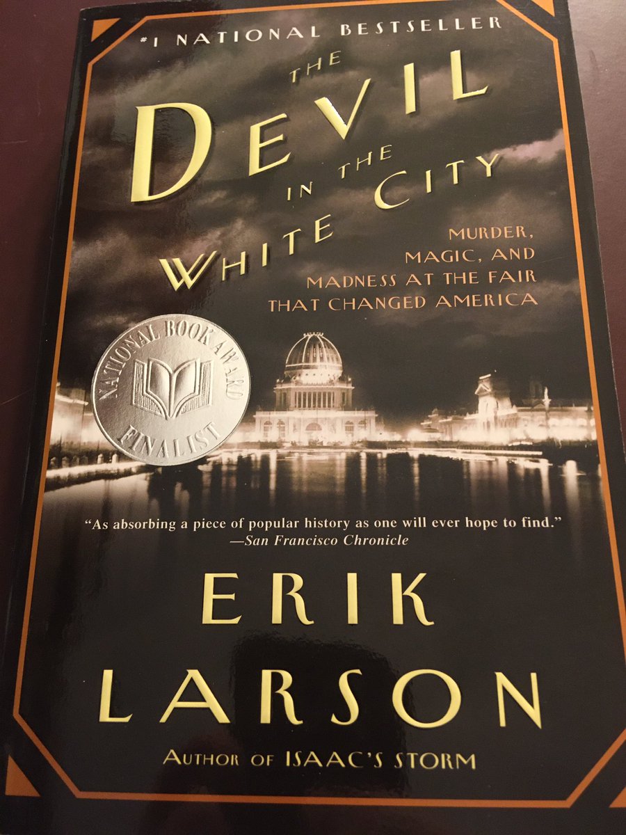 Suggestion for March 23 ... The Devil in the White City: Murder, Magic, and the Madness at the Fair That Changed America (2003) by Erik Larson.