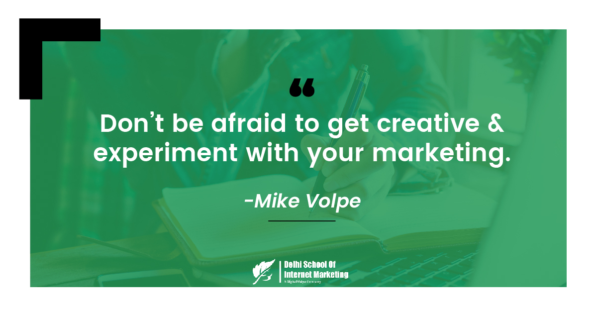 DSIMdigital's tweet photo. There really is no right or wrong #marketing. It’s about how our target #audience will respond to it; that’s how we measure marketing’s success. The only way to find out which would #work is by trying them out. 😃
#MikeVolpe #tuesdaymotivation #marketingquotes #inspiration #dsim https://t.co/tnpeRwYyeQ