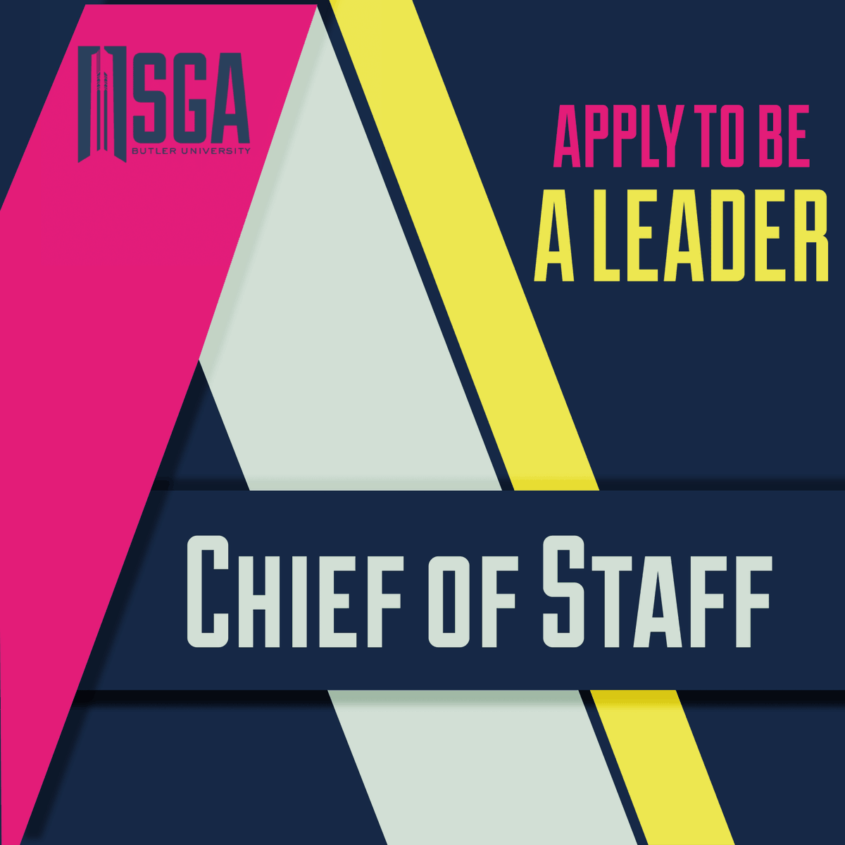 Applications for the Butler SGA Board of Directors, Chief of Staff, and Executive Secretary are now open for the 2020/2021 school year! Visit bit.ly/busgaapps to apply, or click the link in our bio.