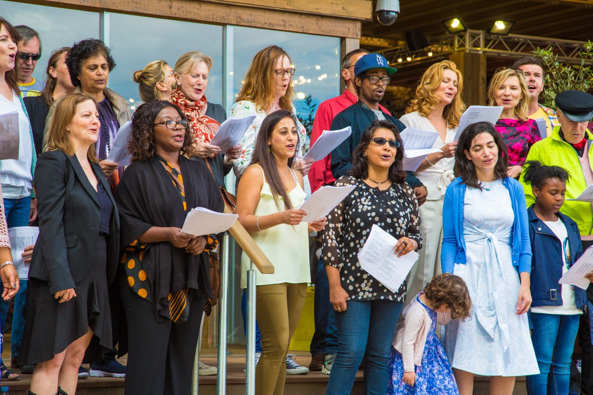 BatterseaPwrStn's tweet photo. Sam Evans (@SamEvansLondon), our Battersea Power Station Community Choir Director, is doing a live interview with Jo Good on @BBCRadioLondon today at 2:30pm about our digital choir! Make sure you tune in! #digital #choir #stayhome #community https://t.co/kFy3Es97cj