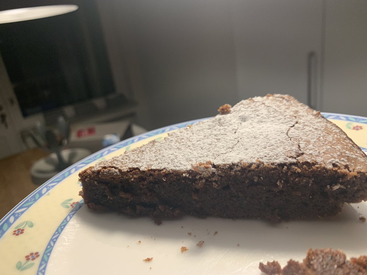 kevinhorst's tweet photo. Confinement means more home cooking. Some stores are lacking flour. No problem! Just make a flourless chocolate cake #distancelearning #thisisISB #mslearns #delicious https://t.co/sZlciF1FmW