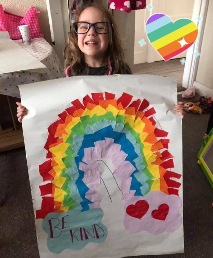 Cosima’s rainbow to spread some colour #bekind #rainbow