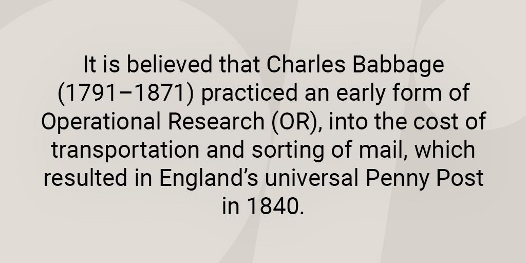 #Didyouknow #ORFacts #CharlesBabbage
