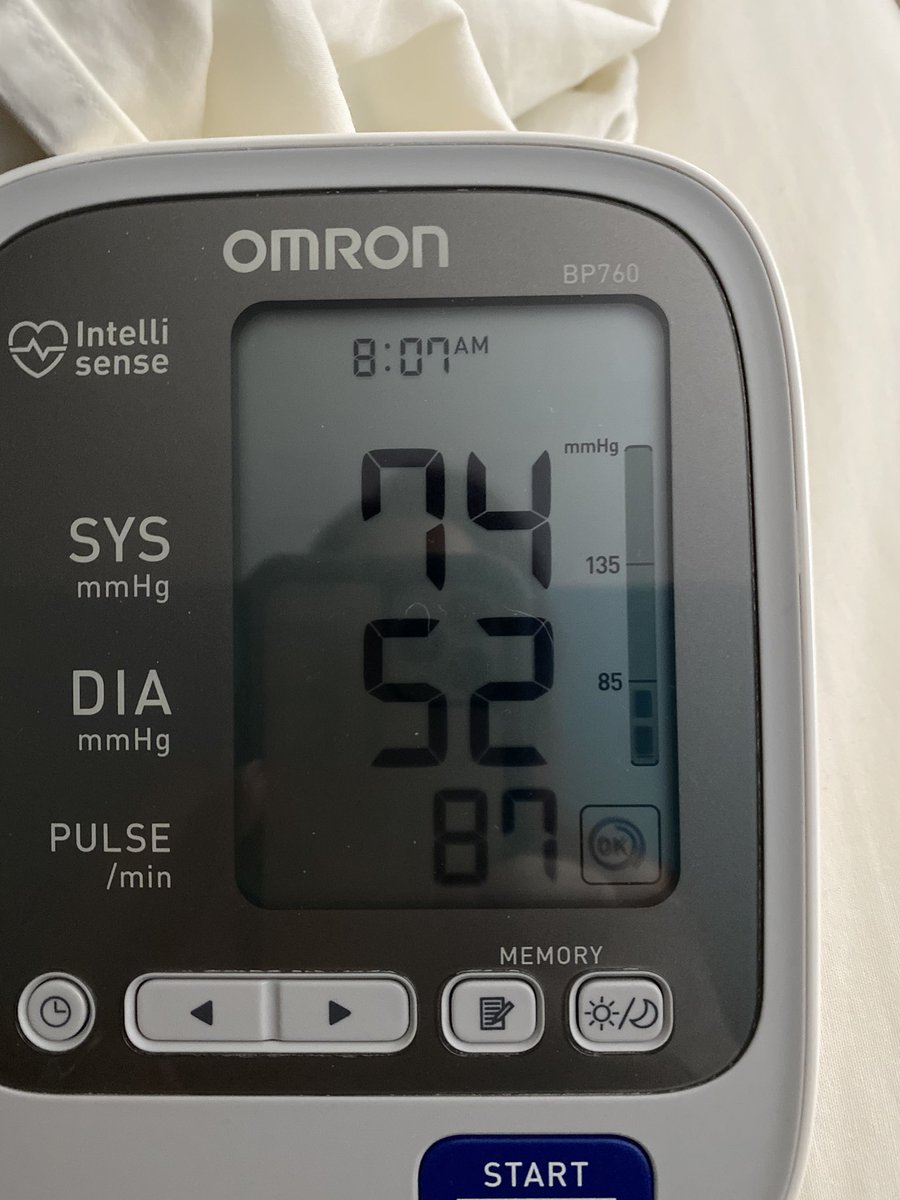 Day 9- My symptoms are slowly getting better besides fatigue, body aches, fever and headaches. BP taken this morning is low again and pulse is high. I’m concerned about tachycardia. Calling PCP when the office opens. No test results yet.  #COVIDー19