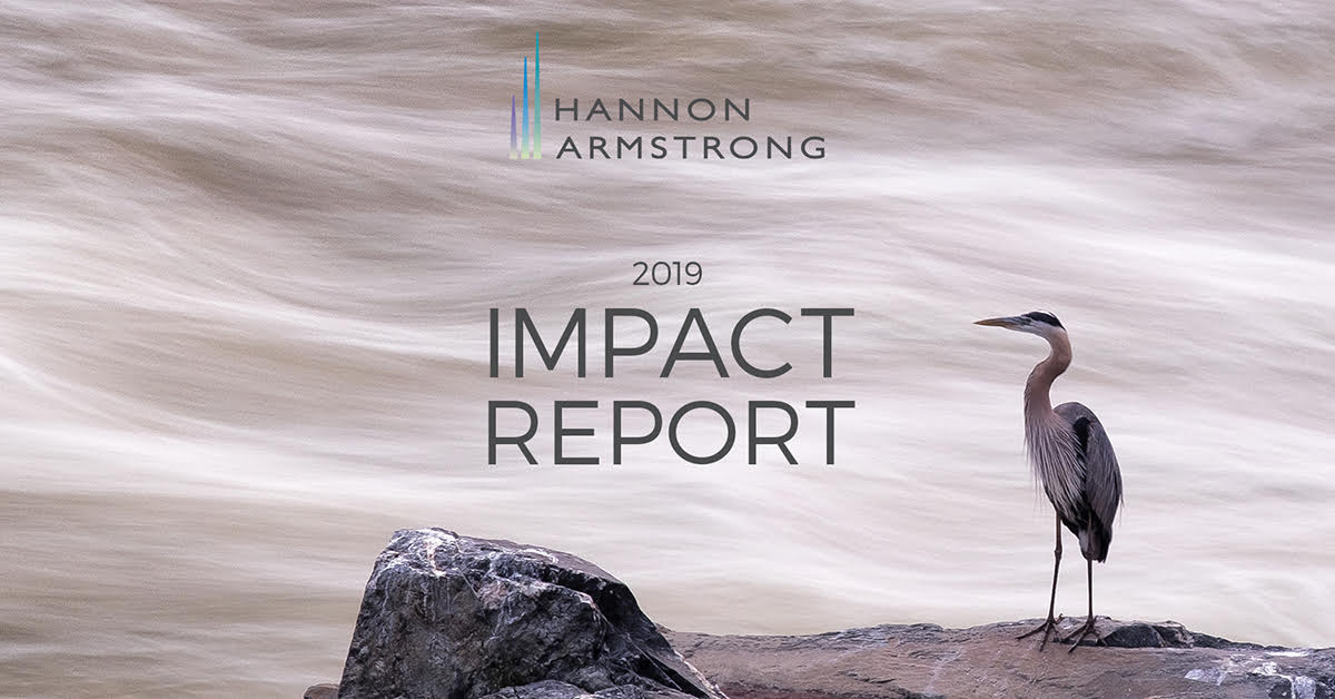 HASI_Inc's tweet photo. Our 2019 Impact Report released today describes our approach to #ESG and the climate-positive impact of our investments, operations, people and partnerships. https://t.co/uBba8GR5Xt 
#impactreport #climatesolutions #sustainableinvesting #cleanenergy https://t.co/6P5W3j0guh