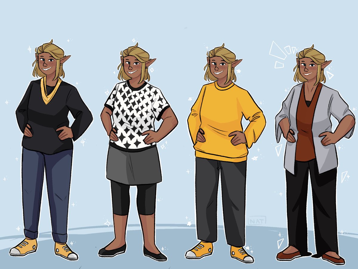 paging_possum's tweet photo. IT’S THE ELVEN ORACLE HERSELF!! While Adaine doesn’t fit with today’s NPC Day, her sweet familiar Boggy does have a special place in my heart. Also shoutout to @vornietom for having some of my favorite outfits!
#fantasyhighweek https://t.co/NDZ3VCrTty