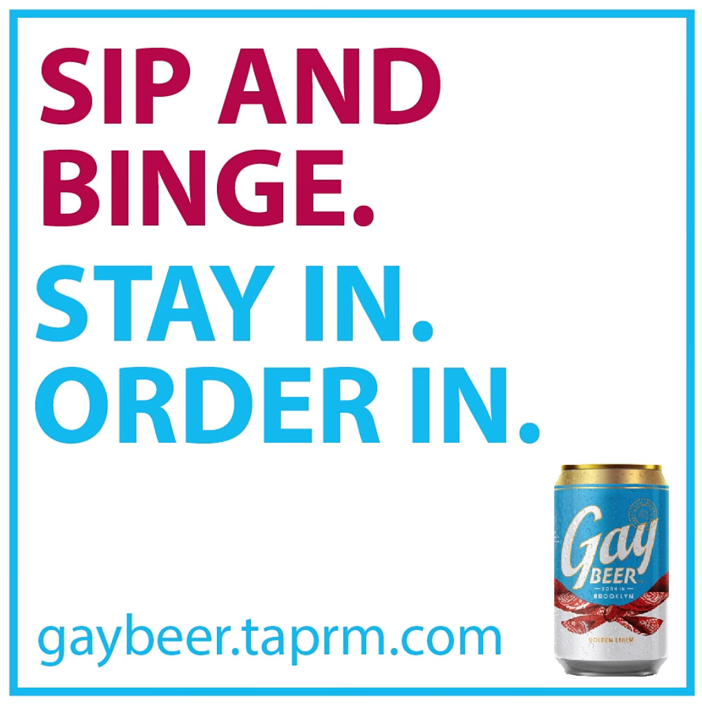 10% off all orders of GAY BEER and free delivery in New York State when you spend $25 or more. Visit gaybeer.taprm.com (link in bio) and use promo code: WE DRINK GAY BEER // @TapRmBeer #beer #drink #newyork #nyc #brooklyn #community #friends #home #quarantine #nyc #party