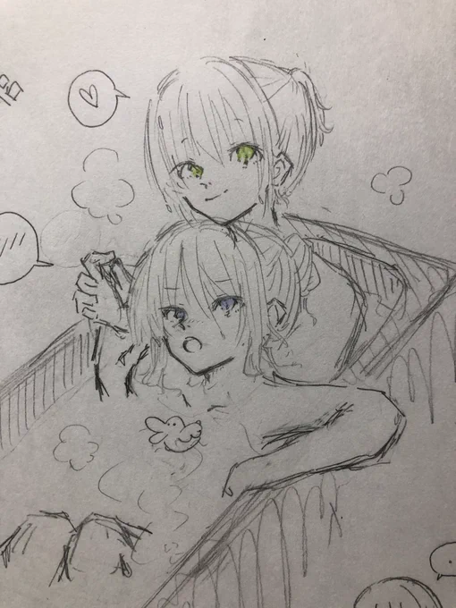 デジタルとアナログ…どーやったら同じように描けるのだろう…… 