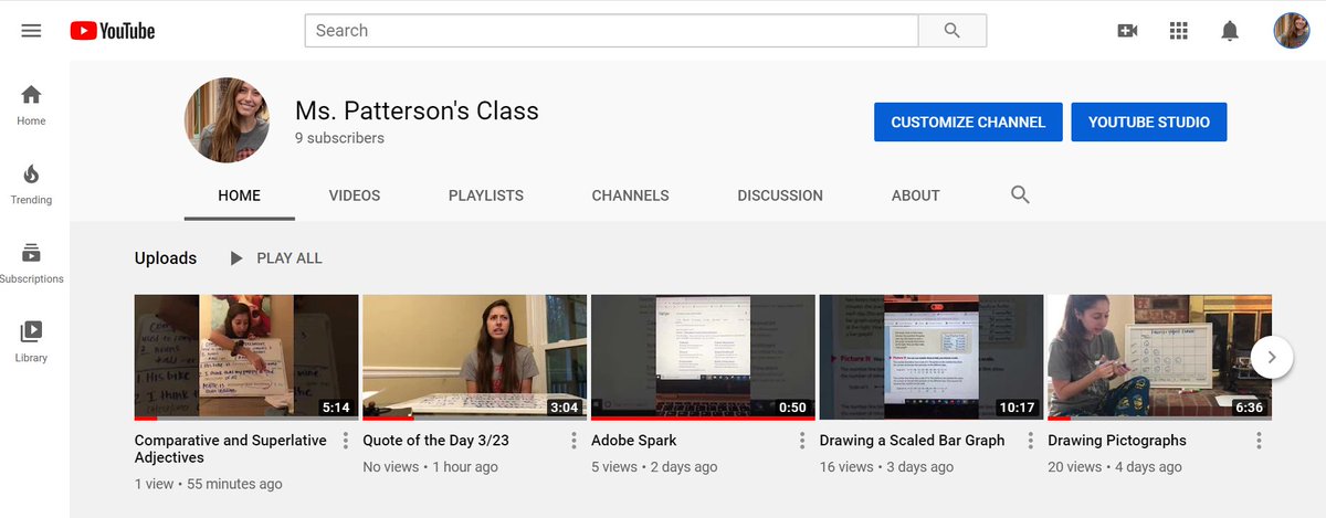 DLD Tool - I have LOVED using Youtube as a platform for posting lesson videos from my phone for my students. It's great because I know that Youtube is relevant to most students and they can easily navigate it. I am posting instructional ELA and math videos, check them out!