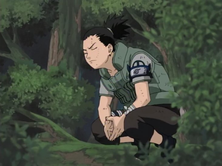Shikamaru pensando estrategia