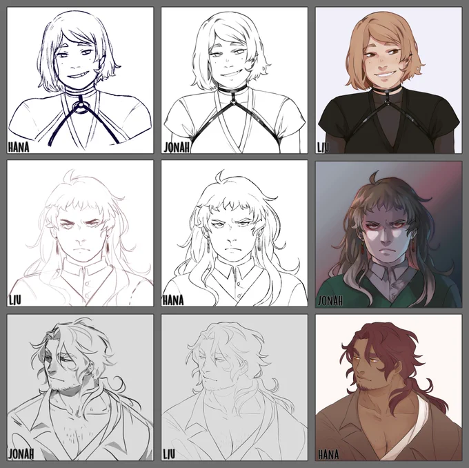 switch around meme with @Hanasdrawing and @Liu_senrust ? this was fun :3c 