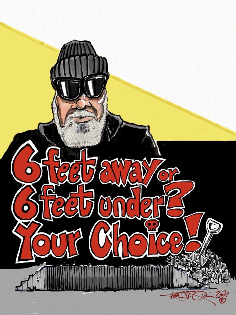 My Sunday night doodle. Recent open heart surgery has me very cautious.