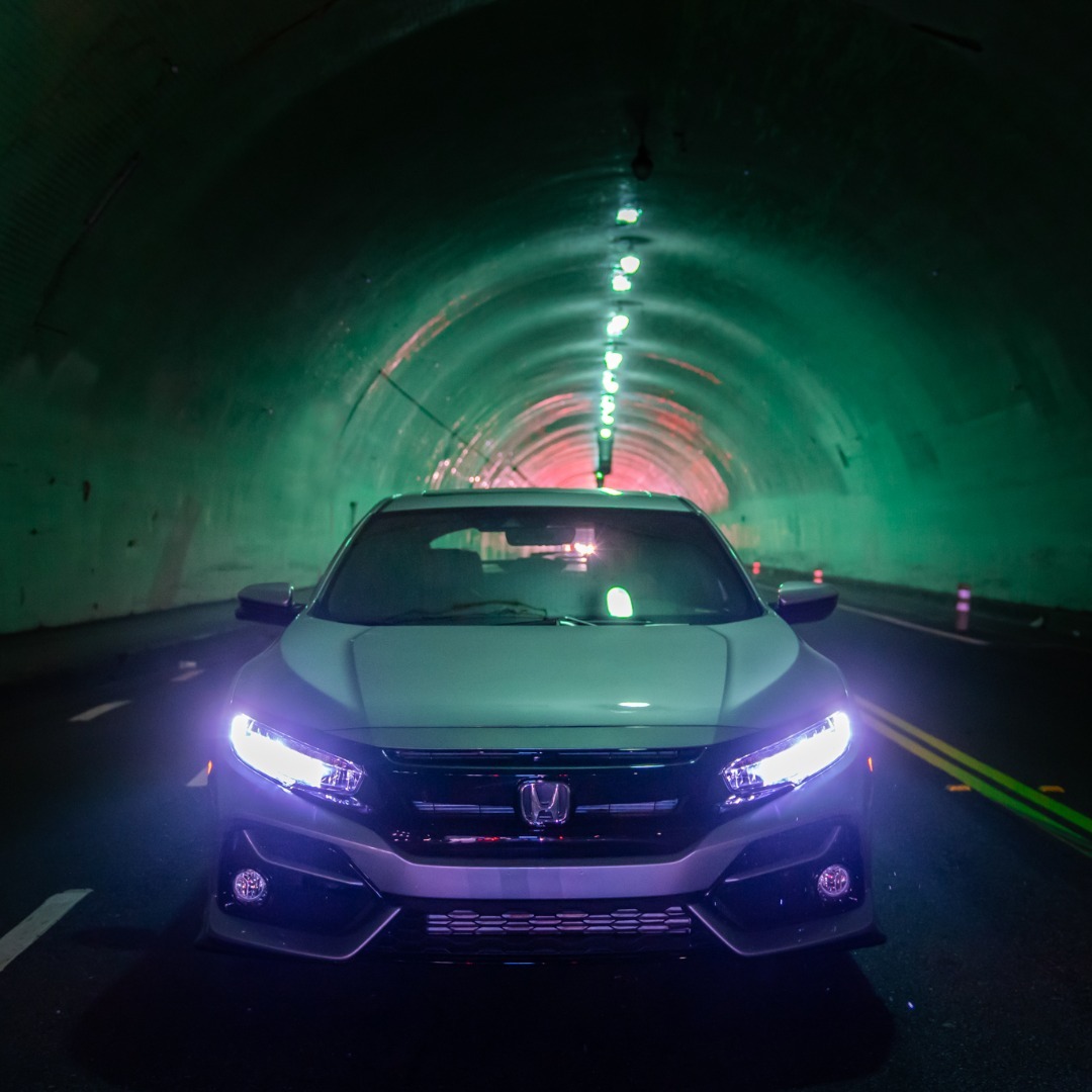 With a sporty grille to distinctive taillights, the 2020 #CivicHatchback is eye-catching from every angle.